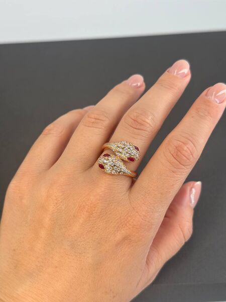 Кольцо Bvlgari Serpenti женский золото c0452641-1