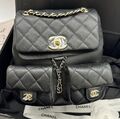 Рюкзак Chanel женский кожа черный 118822