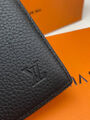 Мужской портмоне Louis Vuitton мужской кожа черный 152771-5