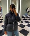 Женский пуховик Prada Loden женский графитовый s9620603-1-10