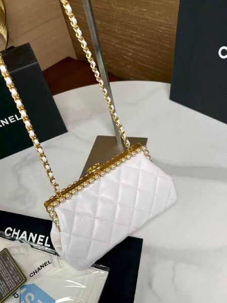 Сумка Chanel женский кожа белый p0324497-1-7