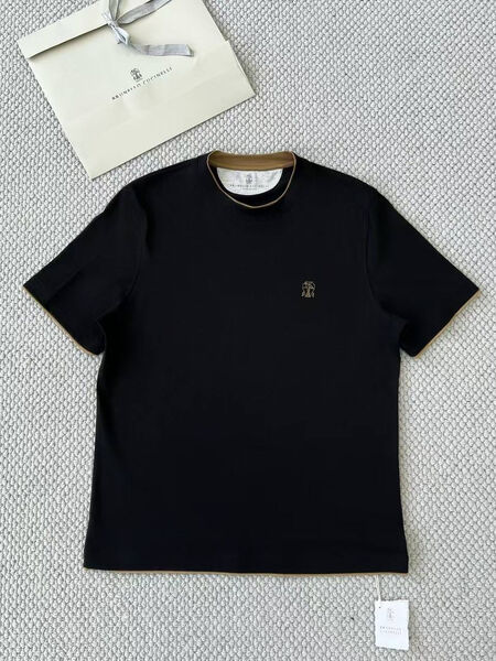 Мужская футболка Brunello Cucinelli мужской черный 182626-5