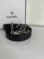 Женский ремень Chanel женский кожа черный 139169-2