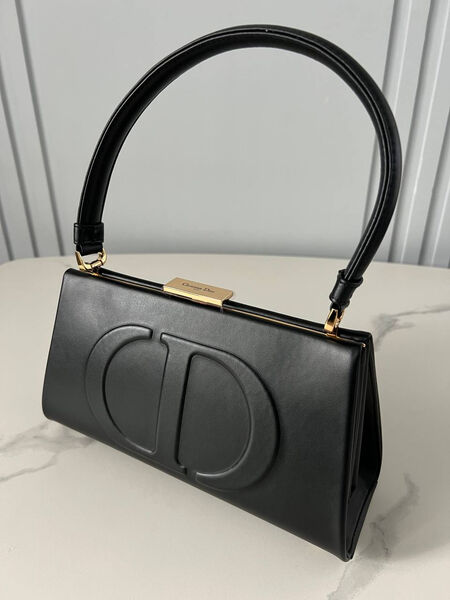 Сумка Christian Dior женский кожа черный 129765-3