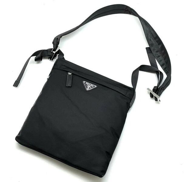 Мужская сумка мессенджер Prada мужской нейлон черный 99218