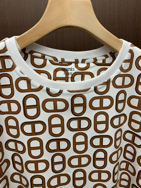 Футболка Hermès женский бежевый 150478-3