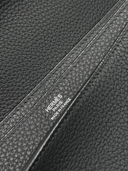 Мужской порфель Hermès мужской кожа черный 96815-2