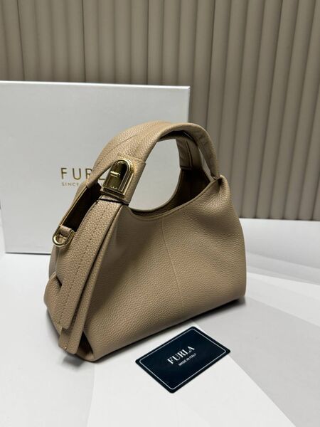 Cумка Furla женский кожа бежевый c3582084-1-2