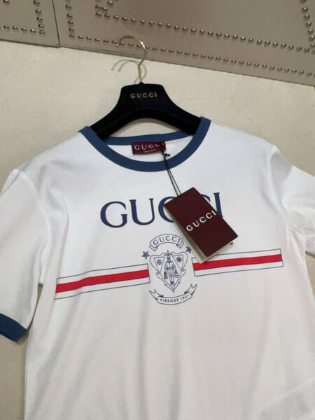 Футболка Gucci женский белый 183428-3