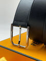 Мужской ремень Fendi мужской кожа черный 135003-4