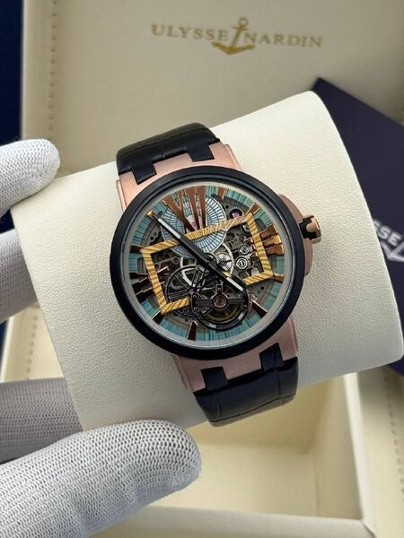 Мужские часы Ulysse Nardin мужской черный b2766235-1-6