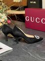 Женские туфли Gucci женский замша черный l5733099-1-6
