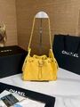 Сумка Chanel женский замша желтый s8384612-1-3