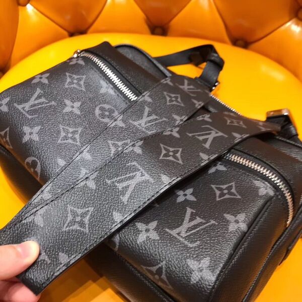 Мужская сумка мессенджер Louis Vuitton Outdoor Pm мужской кожа черный 42846-9