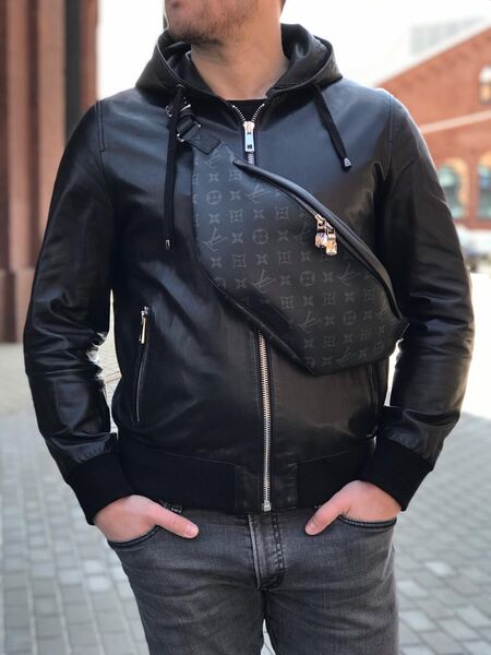 Мужская сумка слинг Louis Vuitton мужской канва графитовый 55268-5