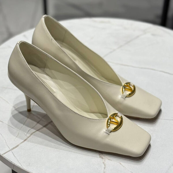 Туфли Valentino женский кожа белый 172755-2