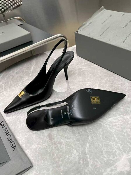 Женские туфли Balenciaga женский кожа черный h3817374-1-2