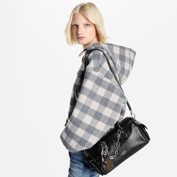 Сумка Louis Vuitton женский кожа черный 196431-3