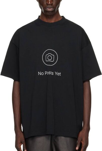 Мужская футболка Vetements мужской черный 173216