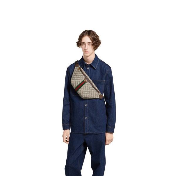 Поясная сумка-слинг Gucci женский канва l1742655-1-11