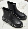 Ботинки Chanel женский кожа черный 166233-1