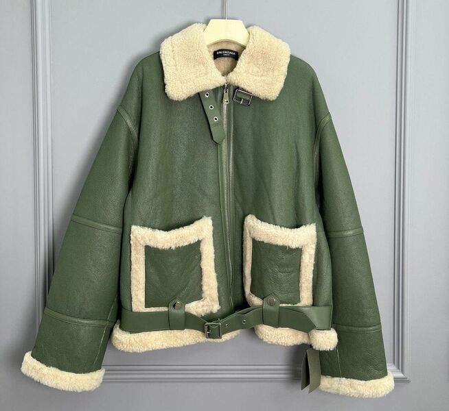 Дубленка Acne Studios женский кожа болотный 97534