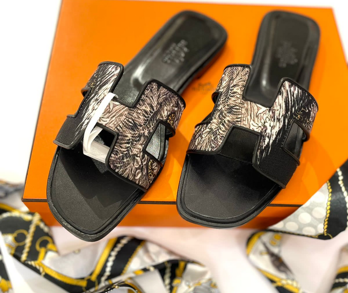 Шлепки Hermès женский кожа бронзовый 89635