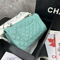 Сумка Chanel 2.55 женский кожа бирюзовый 138723-2