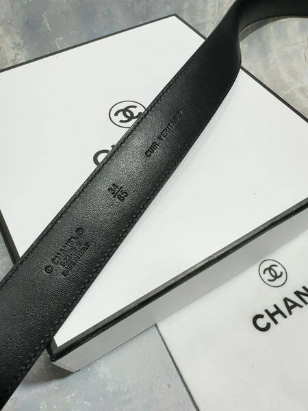 Женский ремень Chanel женский кожа черный 139076-4
