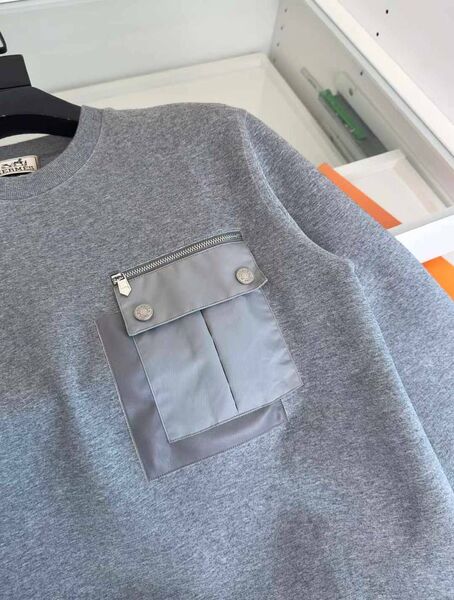 Мужской свитшот Hermès мужской графитовый 161258-3
