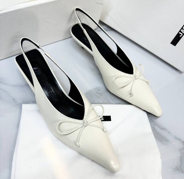 Туфли Jacquemus женский кожа белый 186206
