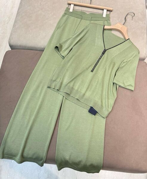 Костюм Brunello Cucinelli женский болотный 178662