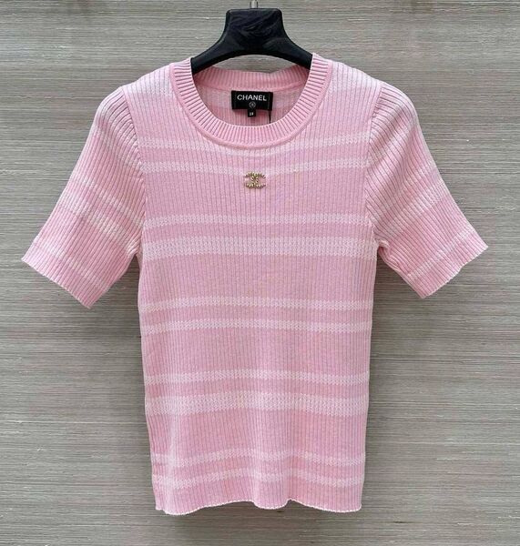 Футболка Chanel женский розовый 186023