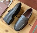 Мужские лоферы Loro Piana мужской кожа графитовый 135771-1