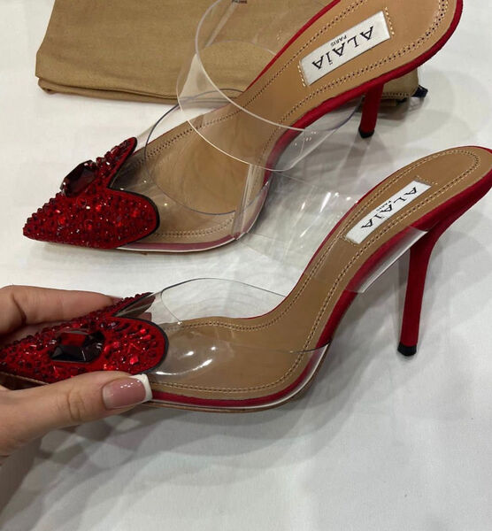 Туфли Alaïa женский бордовый 117369-2
