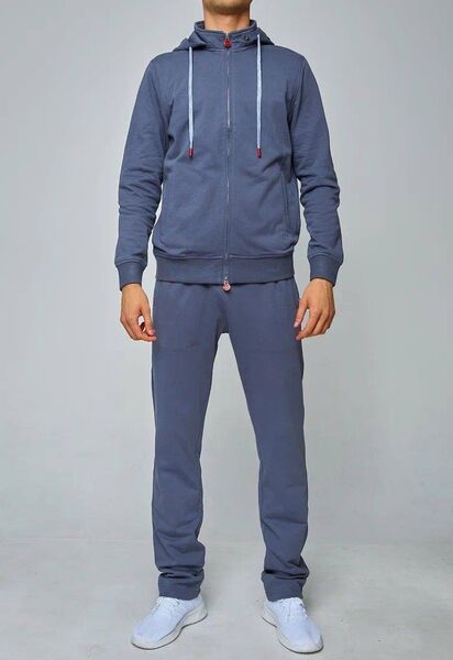Мужской костюм Kiton мужской серо-голубой 157918