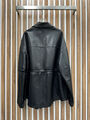 Куртка Balenciaga женский кожа черный 124805-4