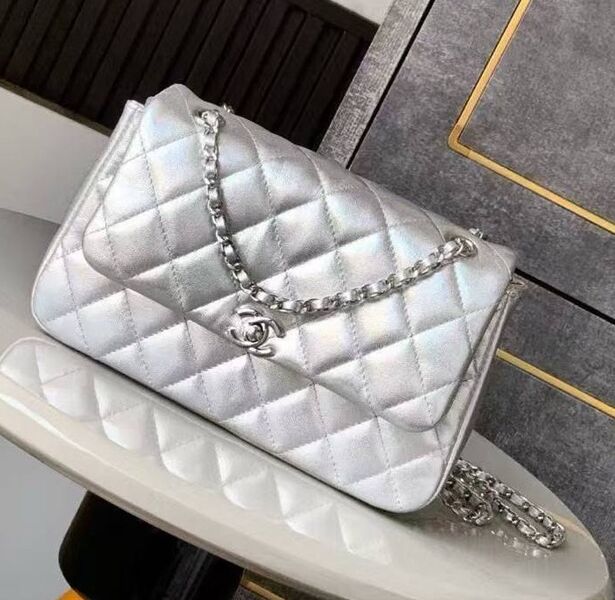 Сумка Chanel женский кожа графитовый 186767