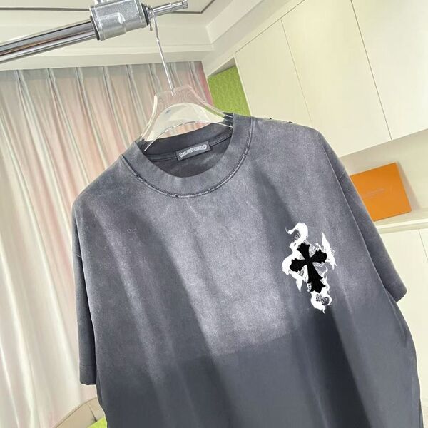 Футболка Chrome Hearts мужской серый -5