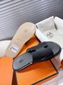 Мужские шлёпанцы Hermes Izmir мужской кожа черный m5113226-1-9