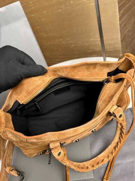 Сумка Balenciaga женский замша коричневый c1681024-1-8