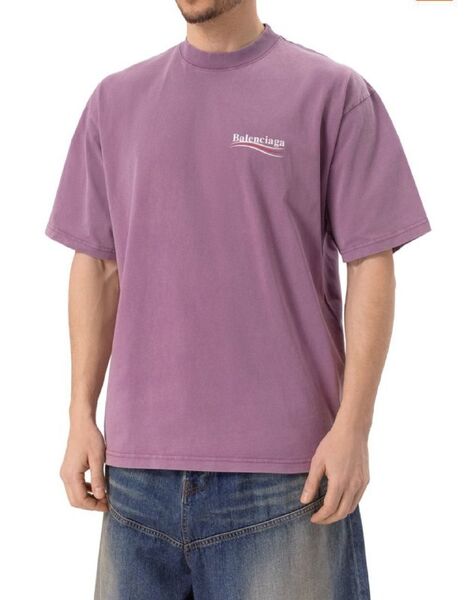 Футболка Balenciaga женский фиолетовый -6