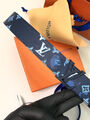 Мужской ремень Louis Vuitton мужской кожа синий 103942-3