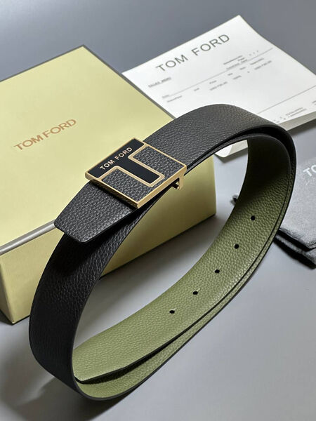Мужской ремень двухсторонний Tom Ford мужской кожа swift светло-зеленый 152800-3