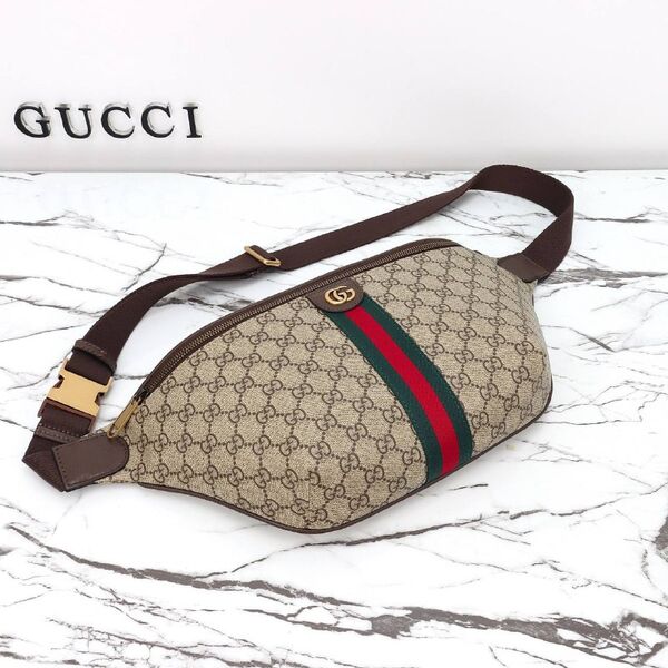 Поясная сумка-слинг Gucci женский канва l1742655-1-7