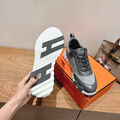 Мужские кроссовки Hermès мужской замша графитовый 201050-4