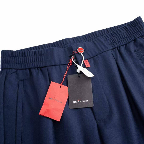 Мужские брюки Kiton мужской синий 133660-4