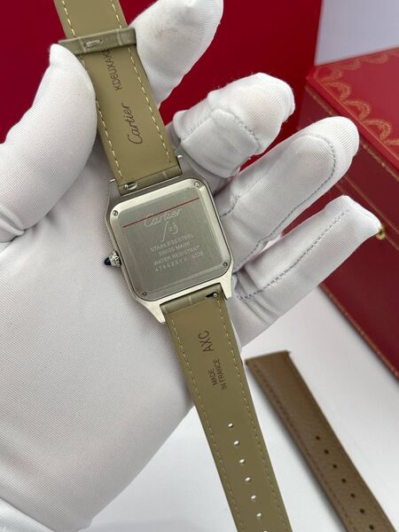 Мужские часы Cartier Suntos-Dumont мужской кожа бежевый i4327661-1-4