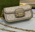 Сумка Gucci Horsebit 1955 женский канва графитовый 137915-1