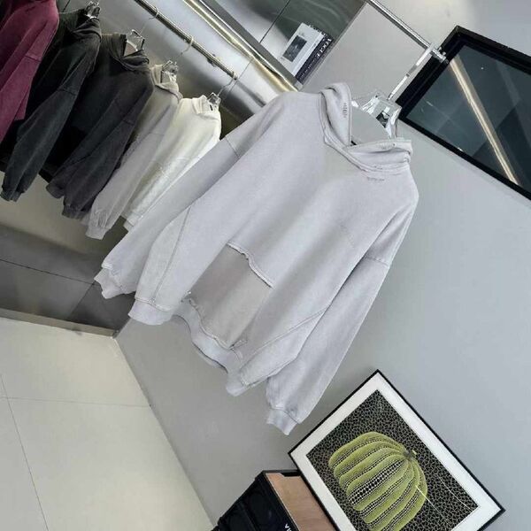 Худи Balenciaga мужской серый r6340271-1-9